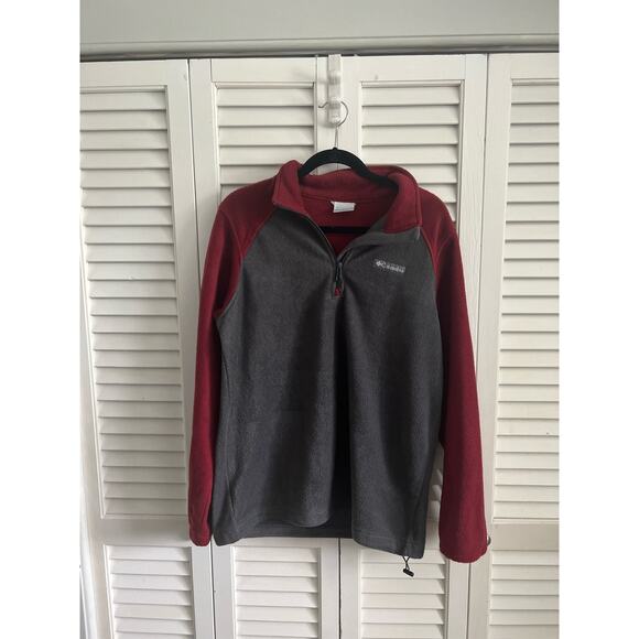 Columbia Men's Colorblock Fleece Quarter Zip Sweatshirt Sz: Medium - Picture 1 of 4